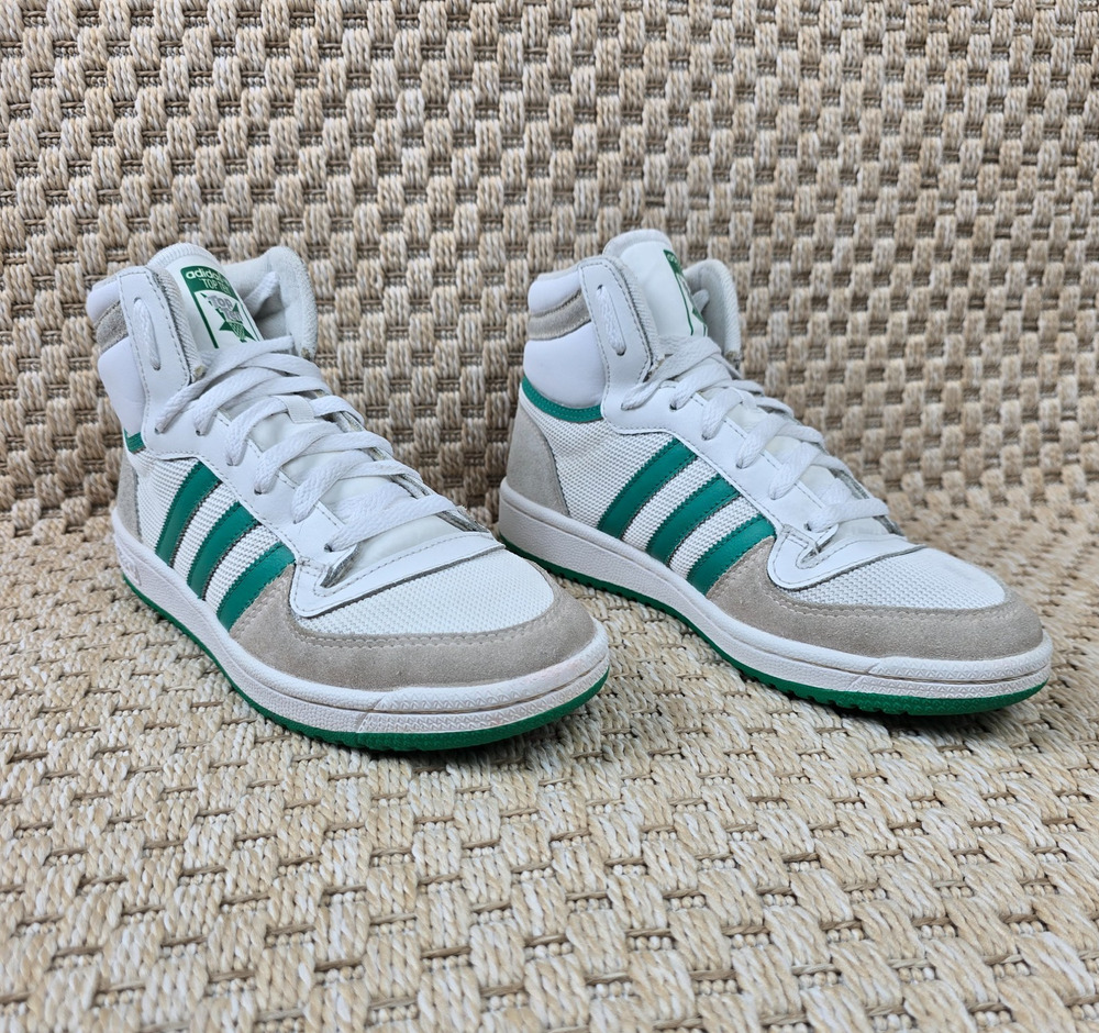 RARE Adidas Top Ten Hi-Top RB Cloud White Court Green FZ6203 Mens 7/Womens 8.5
